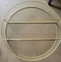 Round Metal Wall Shelf 25" in diameter
