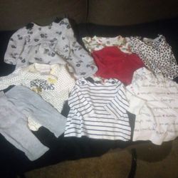 Baby Girls 0-3 Months Clothes Lot Of 8