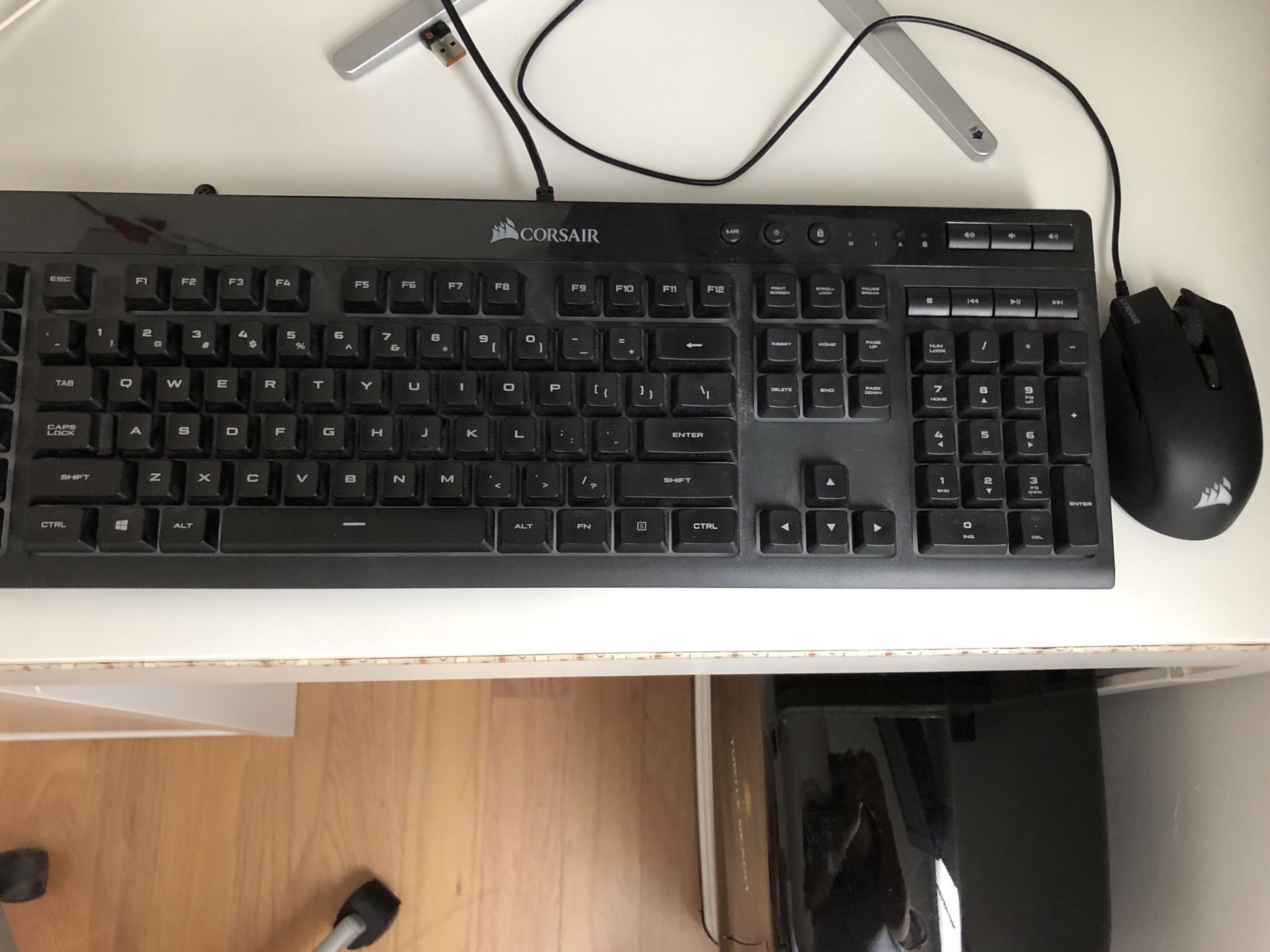 Corsair gaming keyboard and mouse