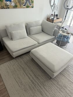 IKEA SÖDERHAMN Sofa and Ottoman