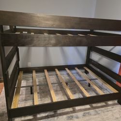 Queen Over Queen Bunk Beds with Bunkie Boards