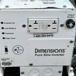 1500W Pure Sine Wave Power Inverter Dimensions Brand
