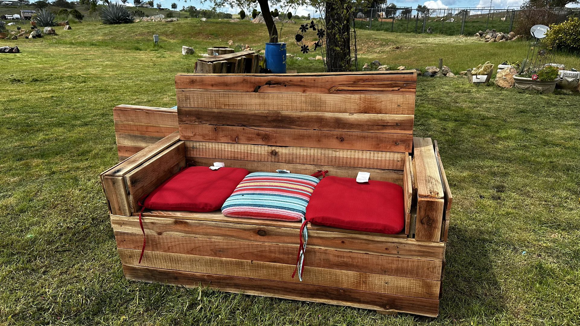 Outdoor Wood Bench