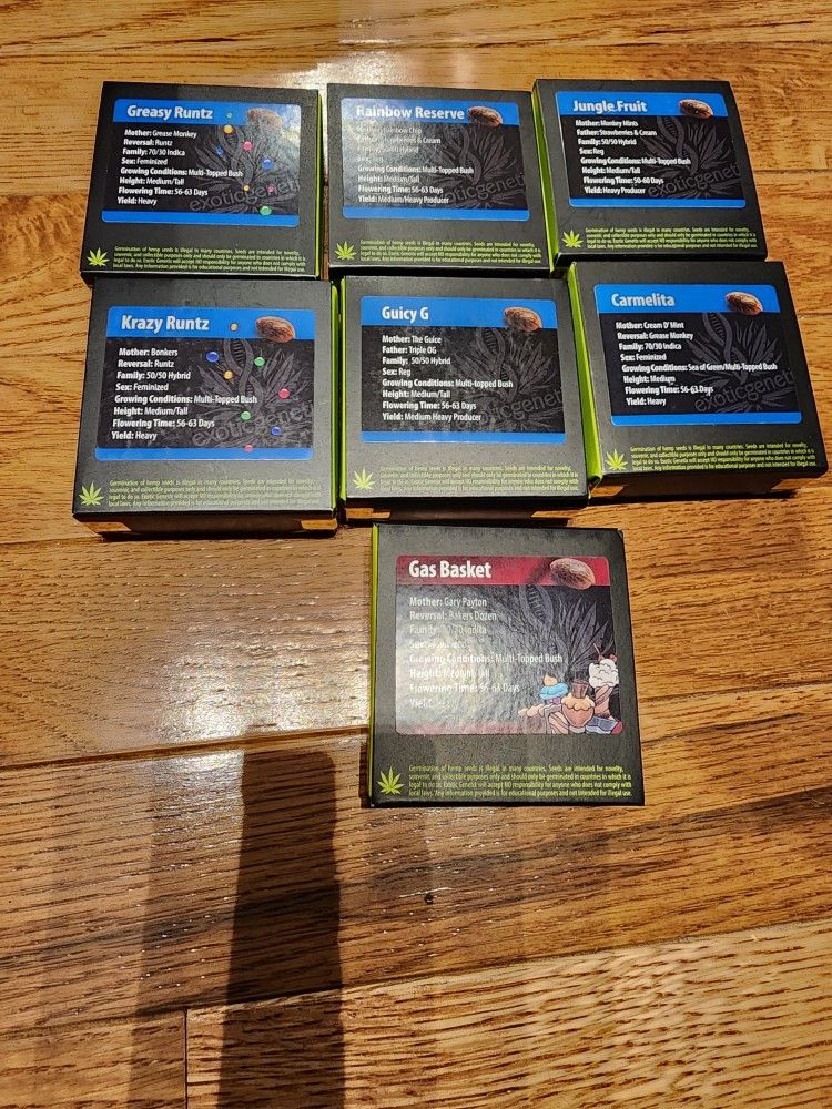 Exotic Genetix 10 Packs $90 each