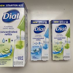 Dial hand soap starter kit plus 2 two-pack refills