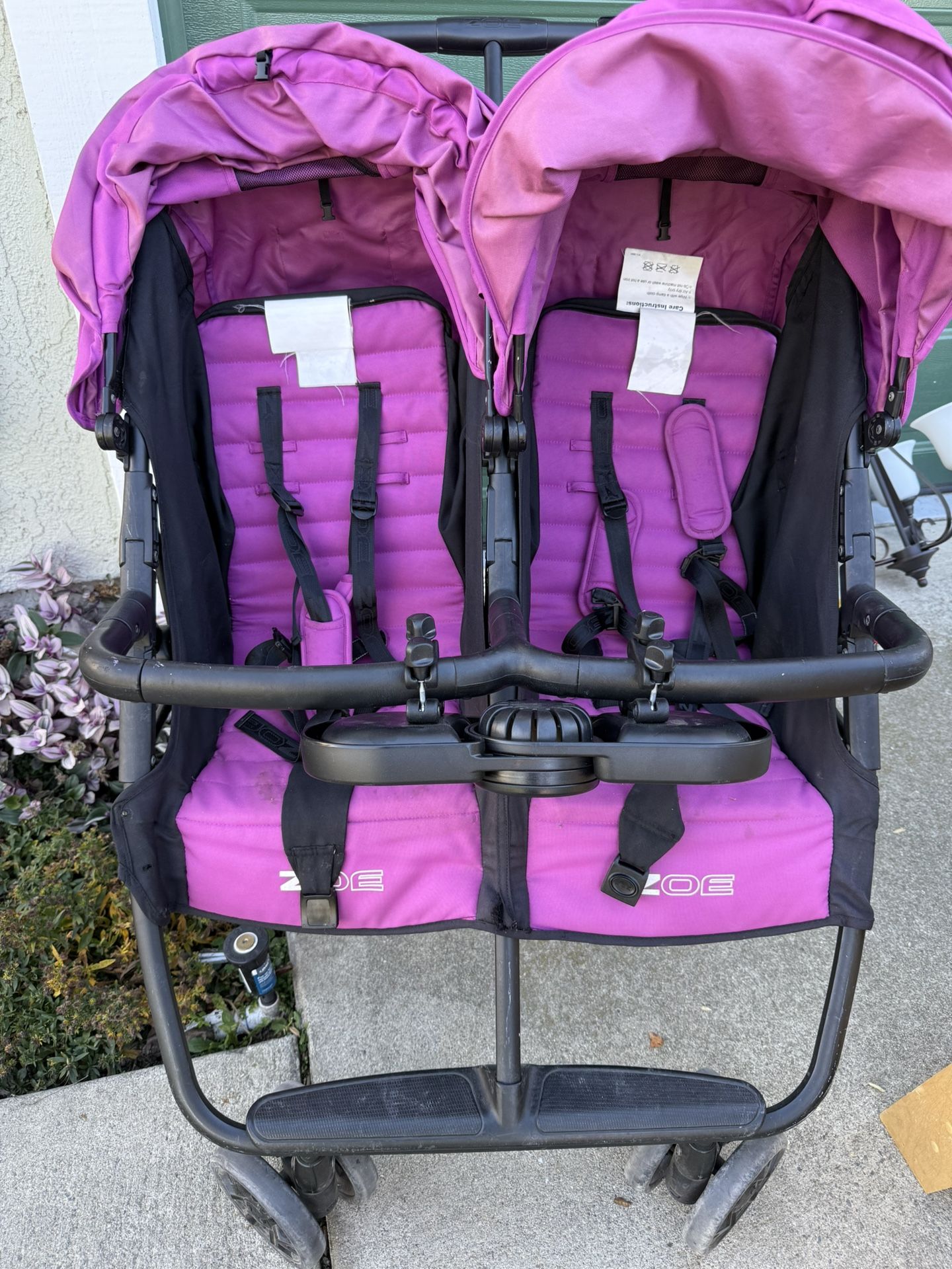 Double Pink Zoe Stroller