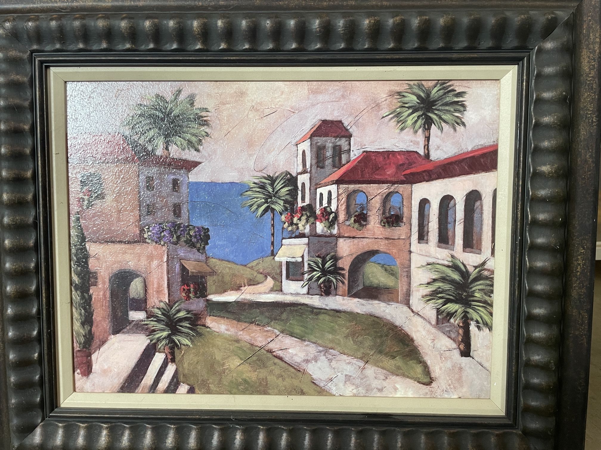 Beautiful Ocean View Wooden Frame