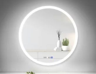 sanawell 21in round LED mirror (hardwired)