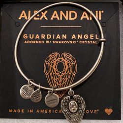 ALEX AND ANI Bracelet- Guardian Angel Adorned W/ Swarovski Crystal