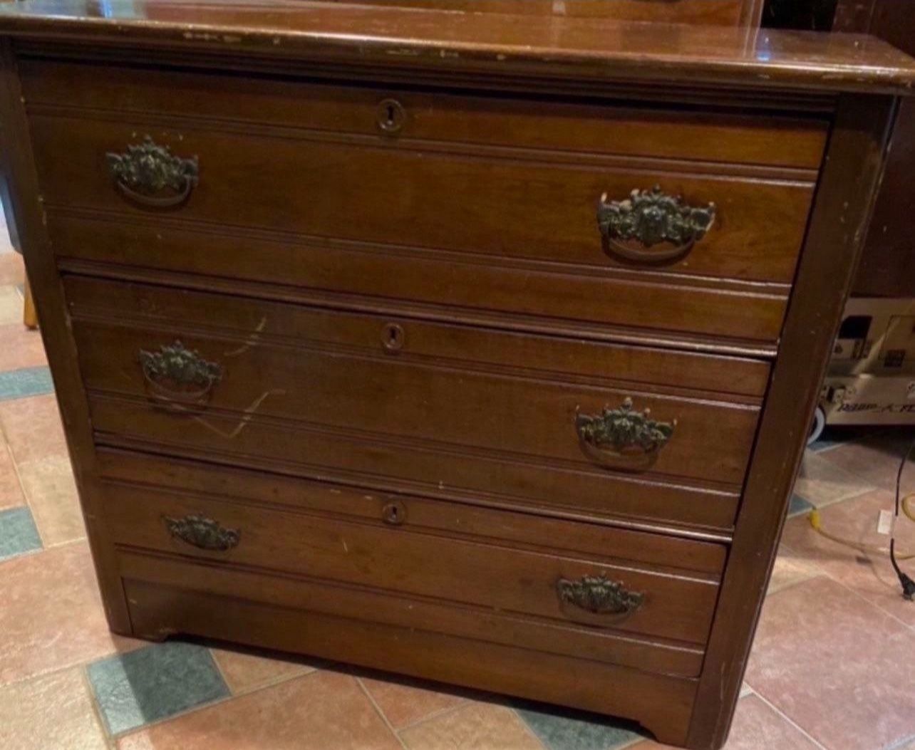 Solid Cherry Wood Dresser