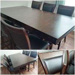 6 Chairs Dining Table 