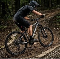 27.5 Inch Mountain Bike for Men and Women, Lightweight Aluminum Frame MTB with Dual Disc Brakes & 21-Speed Trigger Shifter, Comfort Seat Adult Bicycle