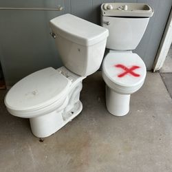 Two Matching Toilets