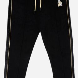 Banana Monkey Black Track Pants