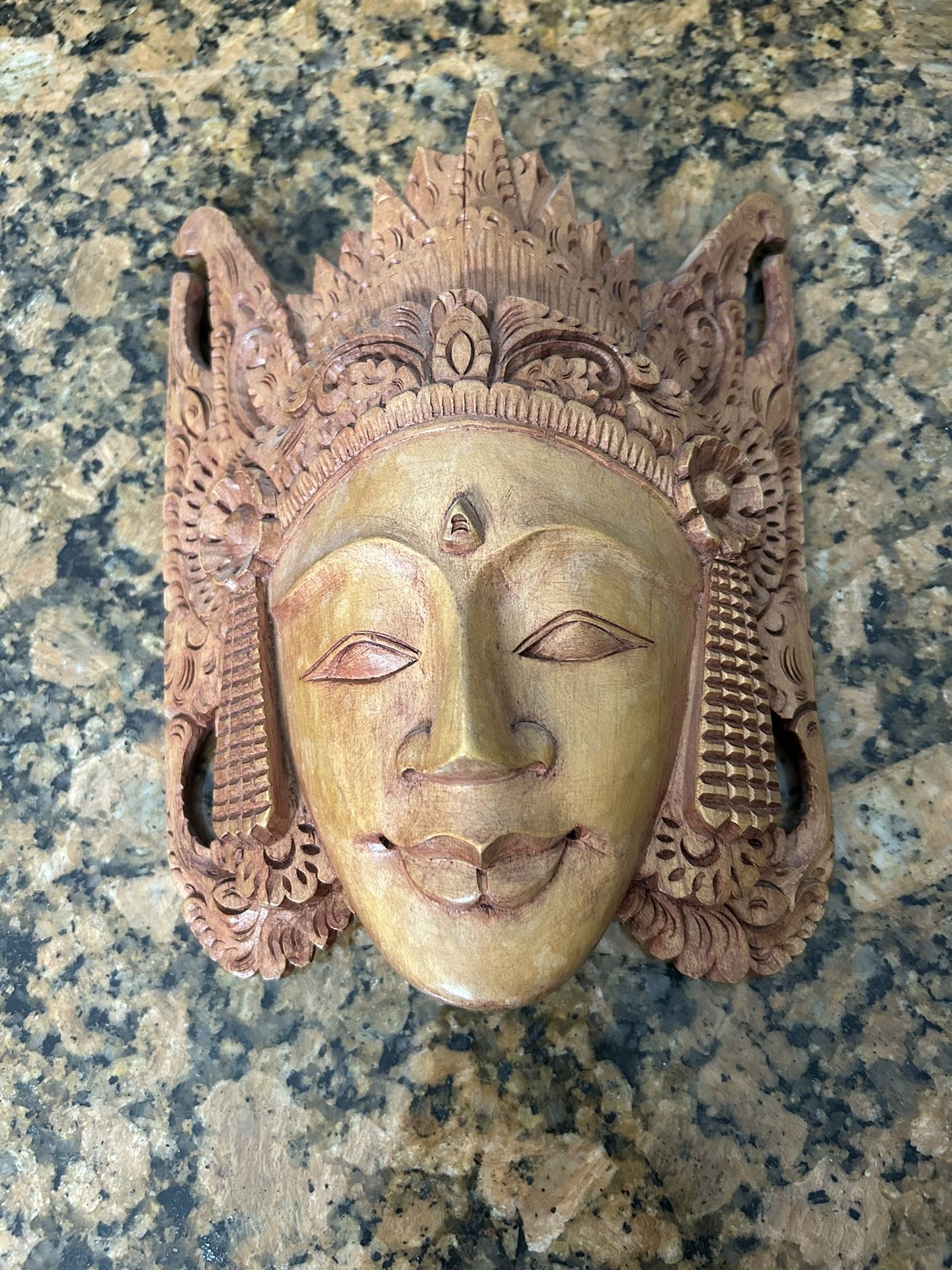 Wooden Mask Decor