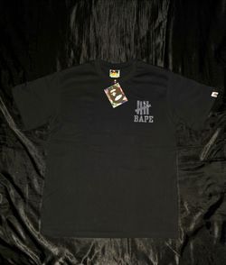 Bape x Undefeated Ape Head T-Shirt, Black, Sizes S & L