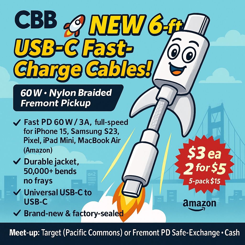 $3 USB-C Chargers