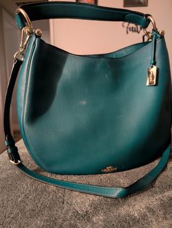 Beautiful Green Coach Vintage Bag