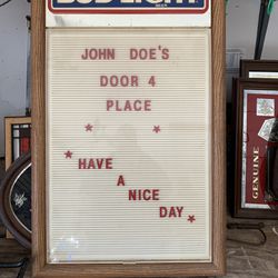 Vintage Busch Message Board
