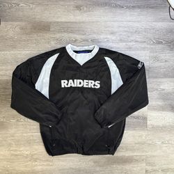 Vintage 2000’s Y2K Oakland Raiders Windbreaker Jacket 