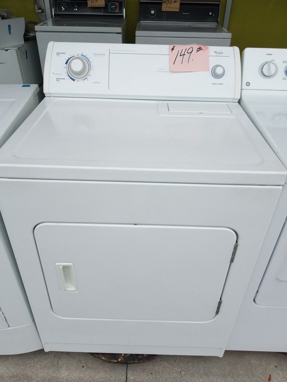 Whirlpool Dryer white heavy duty ex large excellent . Warranty . Delivery available . 2203 Fowler st. Ft. Myers 33901