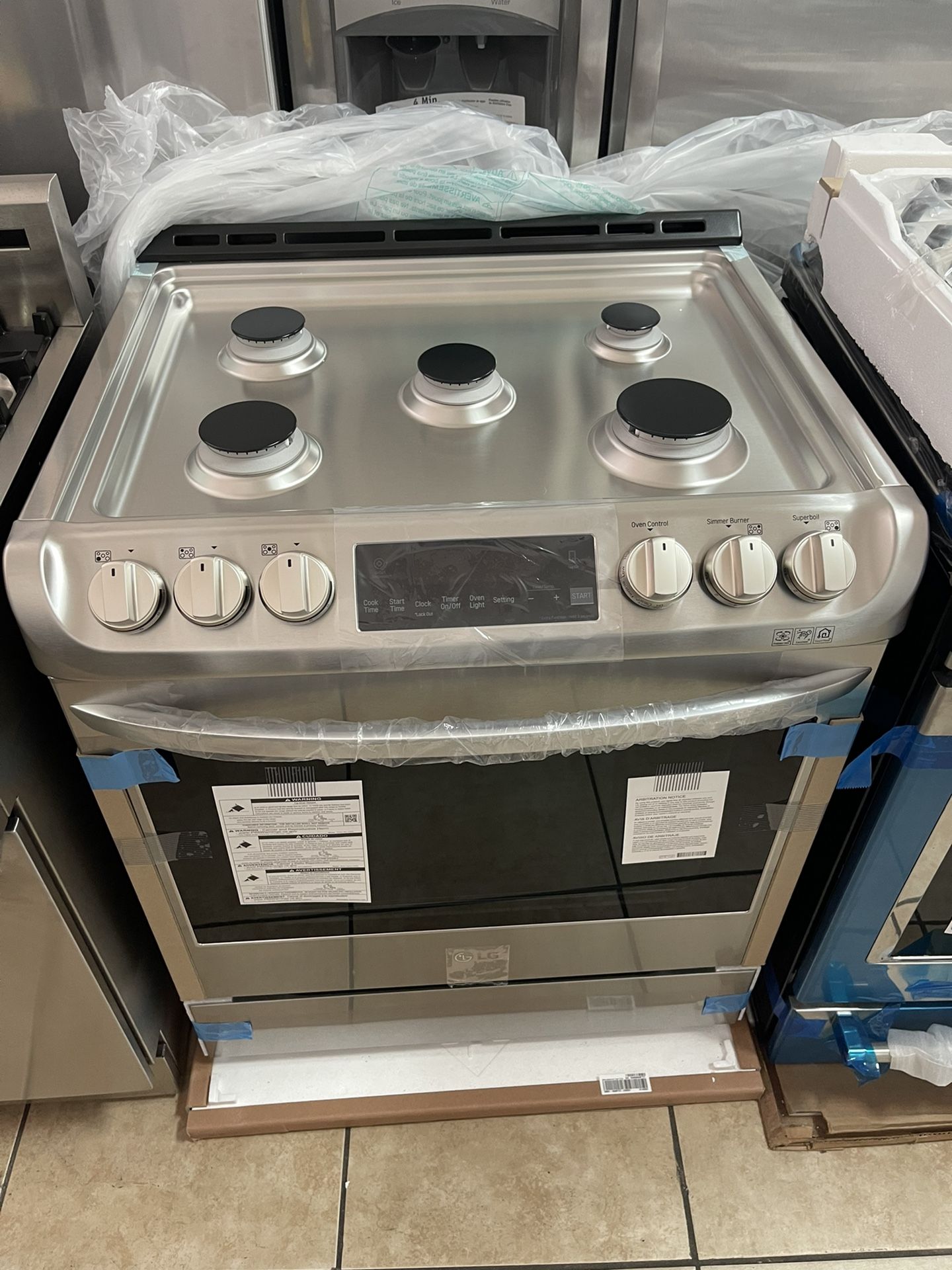 Brand New Lg Slide In Gas Range 