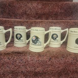 Steelers Superbowl steins