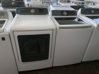 Samsung top load washer & new gas dryer with 4 months warranty