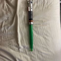 Star Wars Luke Skywalker green extendable lightsaber