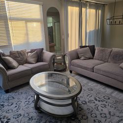 Sofa Set With Chair, Coffee Tables