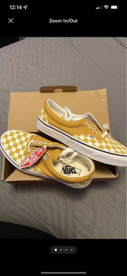VANS Era Checkerboard Yolk Yellow/White Sneakers