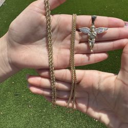 14K Gold Chains & VS Diamond Pendant – Premium Jewelry Bundle