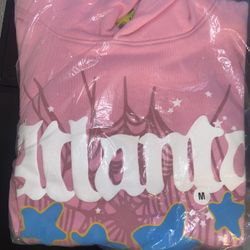Sp5der Atlanta Hoodie Pink Size M