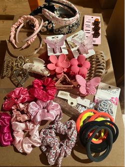 Scrunches , hair bands, hair clips etc