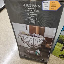 Laundry Cart With Basket 
