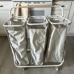 Rolling Basket, 3 Sections 