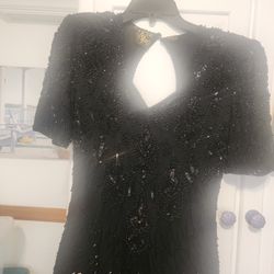 Sequined Beautiful Black Dress