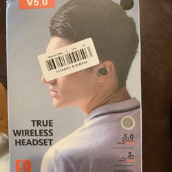 True Wireless Headset. V5.0. Brand New