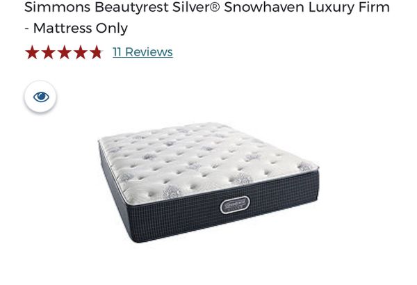 Simmons Beautyrest Silver Hybrid Queen Snowhaven Luxury Firm Simmons Beautyrest Silver Hybrid Queen Snowhaven Luxury Firm Mattress