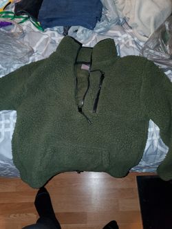 Green Fluffy Jacket