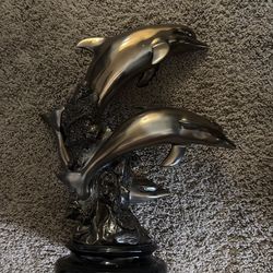 Dolphin statue