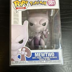 Funko Pop! Games Pokemon Mewtwo Mewtu #581 With Pop Protector