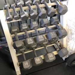 Dumbbell Set With Rack