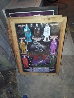 La Santa Muerte Seven Colors Framed Print