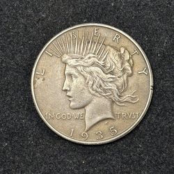 1935-S Peace Silver Dollar -- FINAL KEY DATE COIN OF THE SERIES!