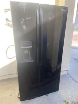 Black Side By Side Refrigerator