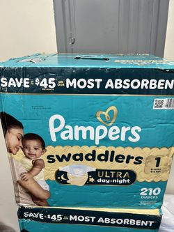 Pampers Swaddlers 210 Diapers Size 1