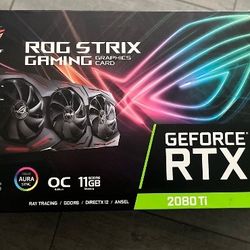 2080ti Asus Strix 11g DDR6 RGB 3fans GPU