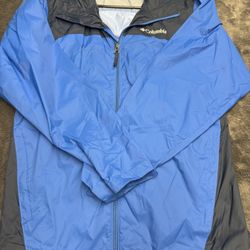 Blue and Black Columbia Men’s Small windbreaker #windbreaker #rainwear