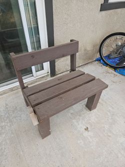 Wooden bench